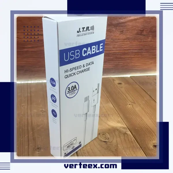 کابل شارژ اندروید 3 آمپر JTR