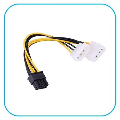 2 برق SATA به 8 پین گرافیک