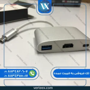 تبدیل type-c to HDMI ,USB3 4K
