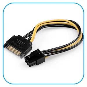برق SATA به 6 پین گرافیک