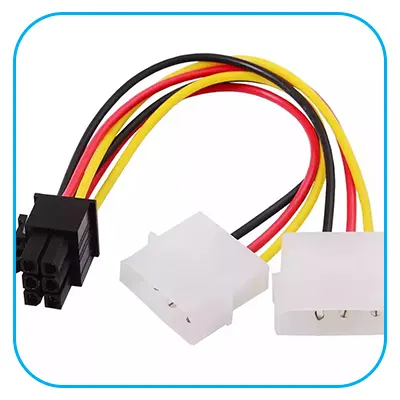 تبدیل برق ide به 6 پین گرافیک