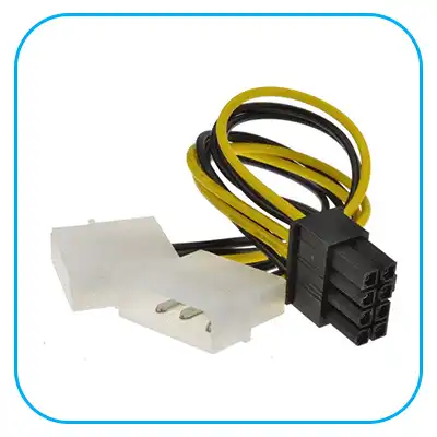 تبدیل برق ide به 8 پین گرافیک