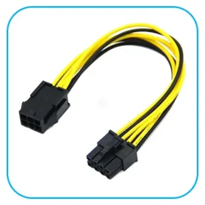 کابل تبدیل 6 پین نر به 6+2 ماده گرافیک